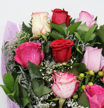 Load image into Gallery viewer, Mixed Rose Bouquet (Sweet Tones)