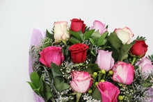 Load image into Gallery viewer, Mixed Rose Bouquet (Sweet Tones)