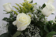 Load image into Gallery viewer, White Rose Vase Arrangement