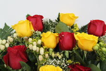 Load image into Gallery viewer, Red & Yellow Rose Bouquet