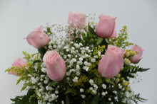 Load image into Gallery viewer, Pink Rose Vase Arrangement