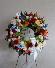 Load image into Gallery viewer, Mixed Wreath Standing Arrangement