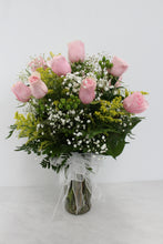 Load image into Gallery viewer, Pink Rose Vase Arrangement