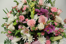 Load image into Gallery viewer, Pink and White Funeral Basket