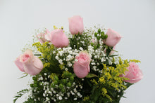 Load image into Gallery viewer, Pink Rose Vase Arrangement