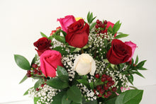 Load image into Gallery viewer, Norma's Mixed Rose Vase Arrangement