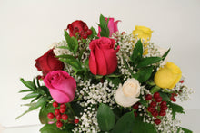 Load image into Gallery viewer, Norma's Mixed Rose Vase Arrangement