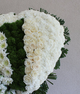 In Our Hearts Standing Arrangement (white)