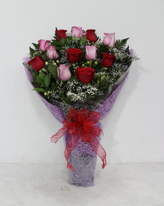Red & Purple Rose Bouquet