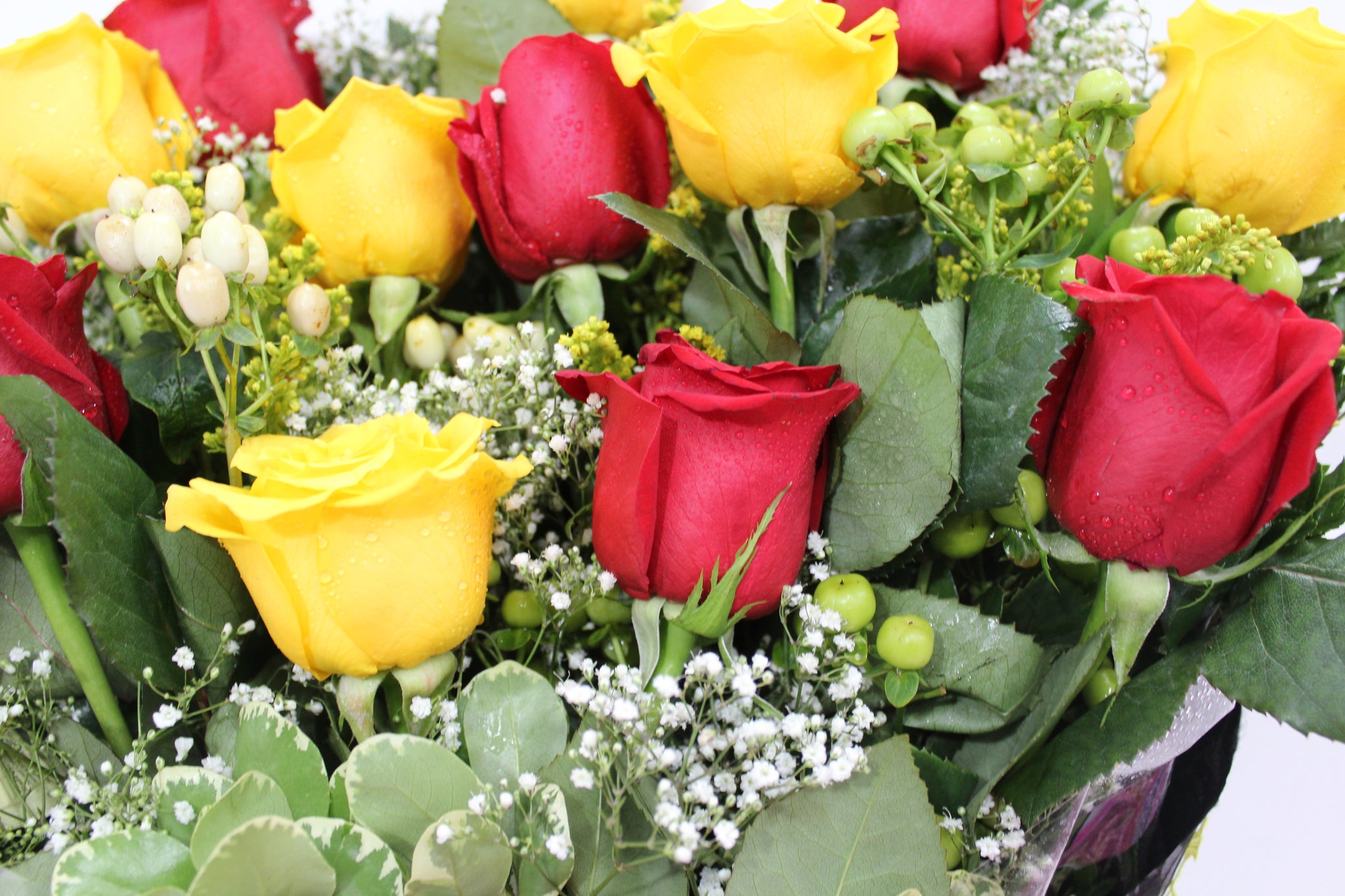 Red Yellow Roses Red & Yellow Rose Bouquet – Norma's Flowers NJ