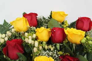 Red & Yellow Rose Bouquet