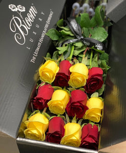 Bloom Luxury - Red & Yellow Roses