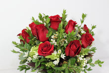 Load image into Gallery viewer, Short Red Rose Arrangement

