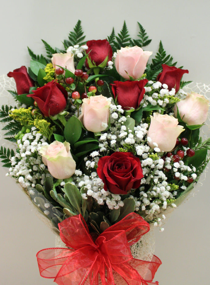 Red & Pink Rose Bouquet