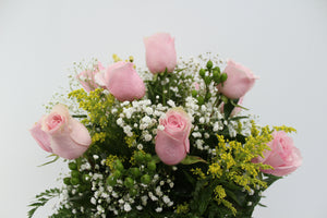 Pink Rose Vase Arrangement