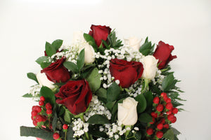 Norma's Red and White Bouquet